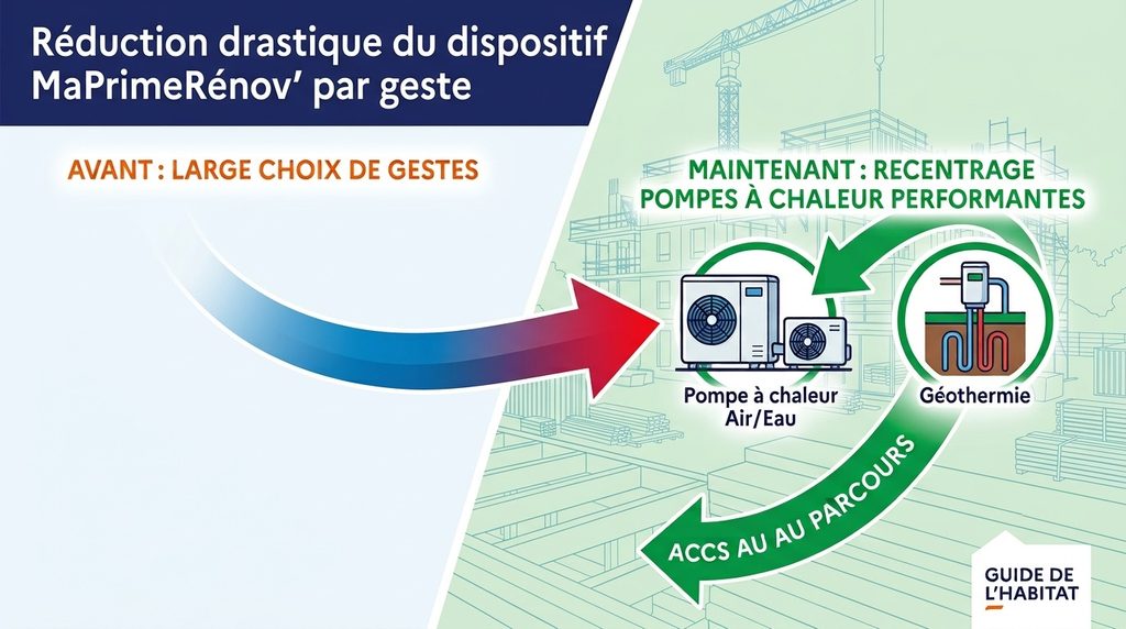 MaPrimeRénov’ « par geste » se recentre fortement