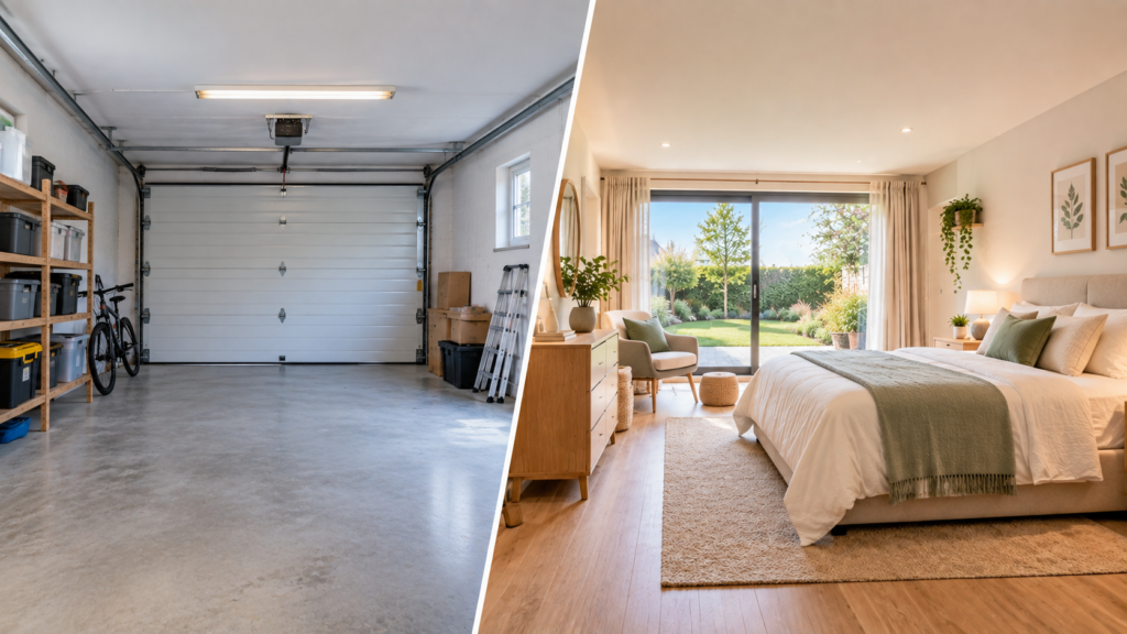 Combien coûte la transformation d’un garage en chambre ?