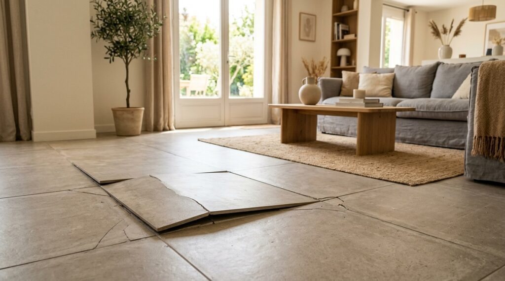 Carrelage qui se soulève : pourquoi et que faire ?