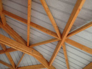 Wooden Frame Building From The Outside